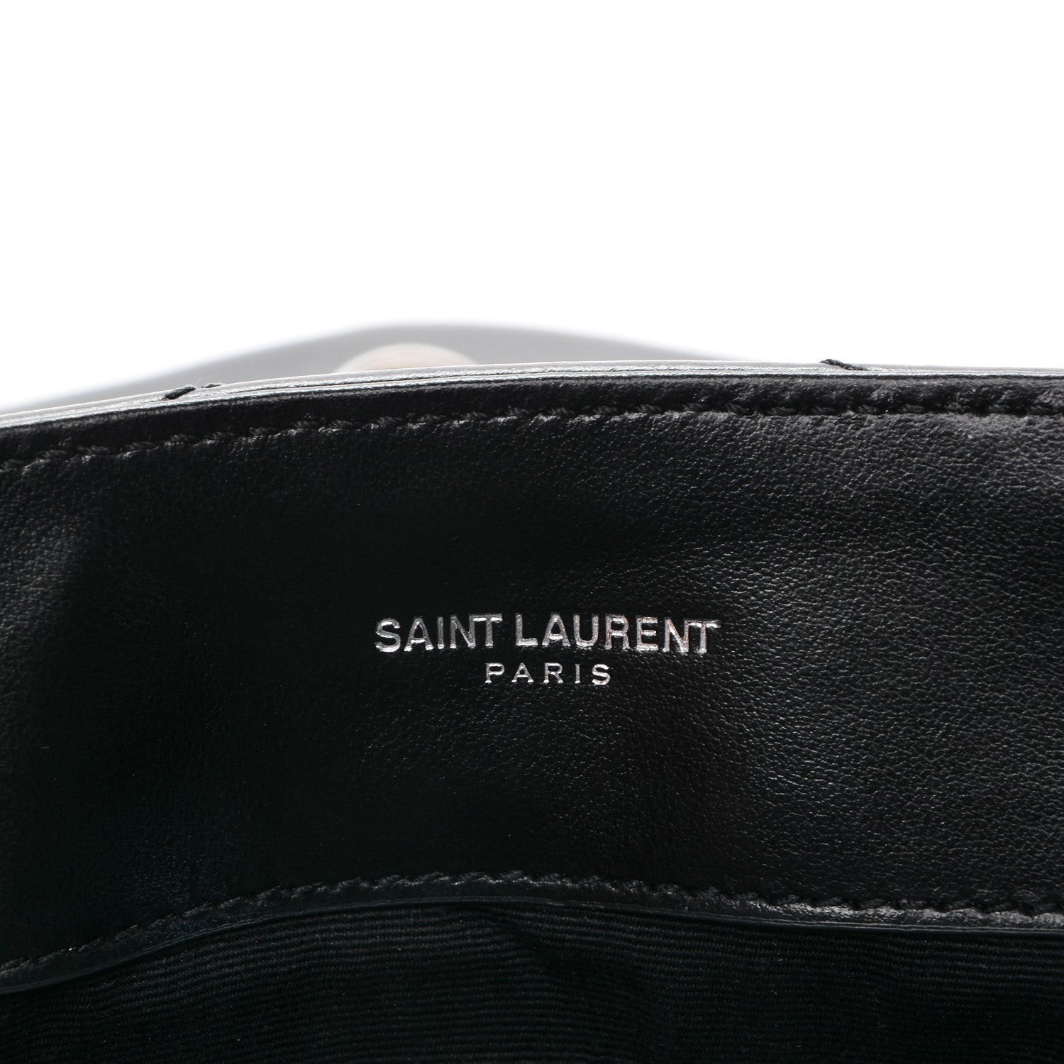 Saint Laurent Calfskin Y Quilted Monogram Medium Loulou Chain Satchel Black 7 of 7