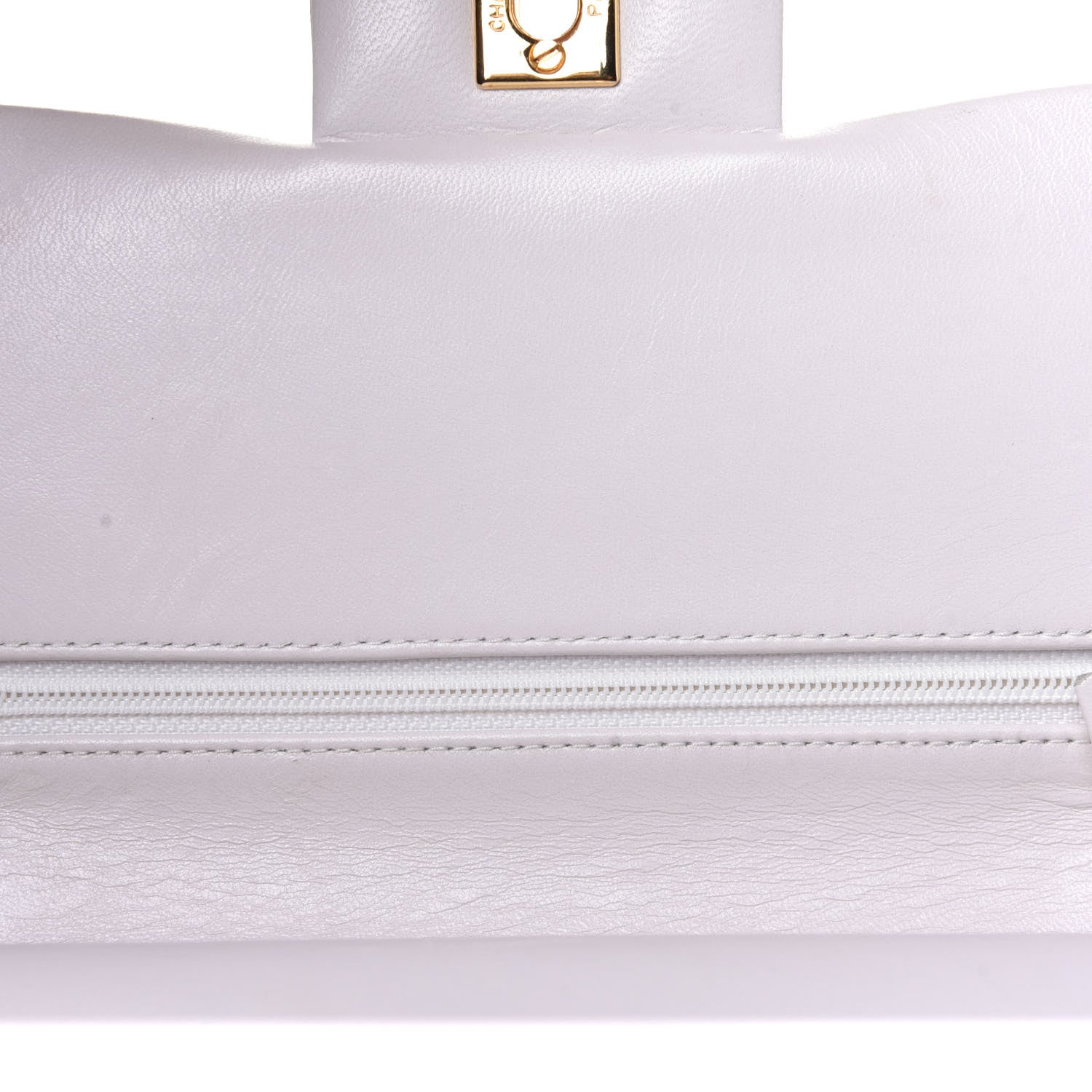 Chanel Lambskin Quilted Medium Double Flap White 10 of 15