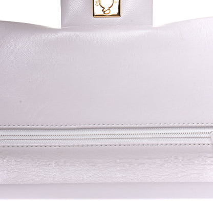 Chanel Lambskin Quilted Medium Double Flap White 10 of 15