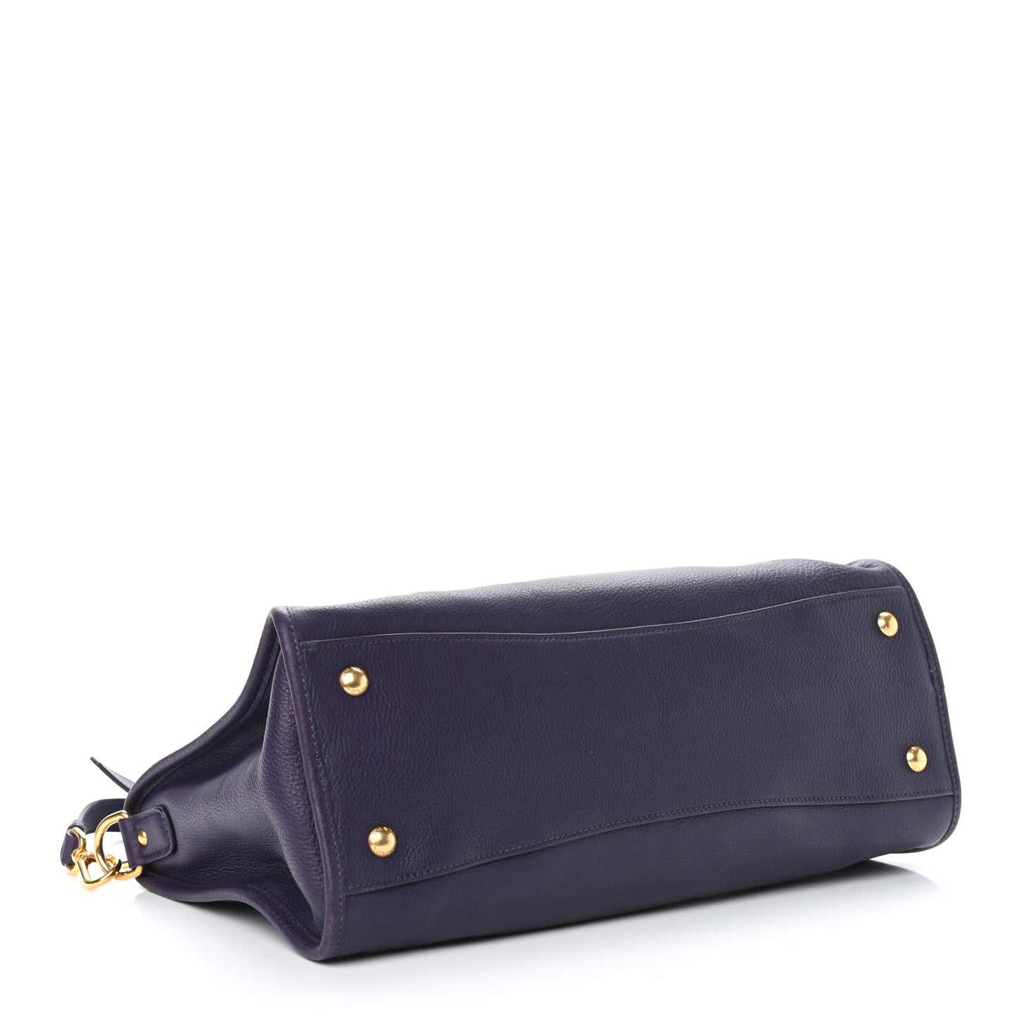 Vitello Daino Shopping Satchel Uva