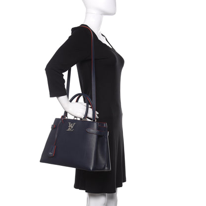 Louis Vuitton Calfskin Lockme Day Marine Rouge 2 of 8