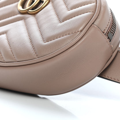 Gucci Calfskin Matelasse GG Marmont Belt Bag 85 34 Porcelain Rose 9 of 10