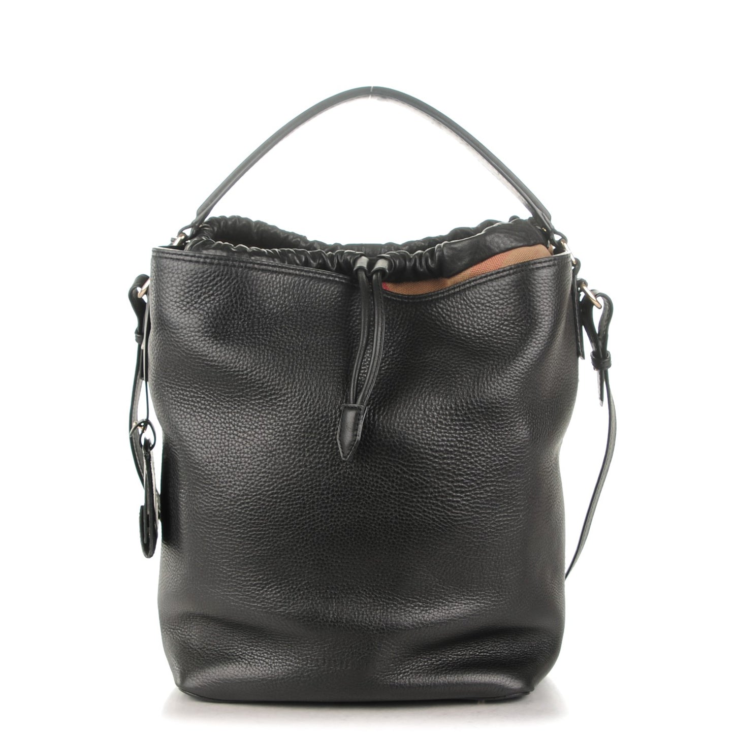 Grainy Calfskin Medium Susanna Hobo Black
