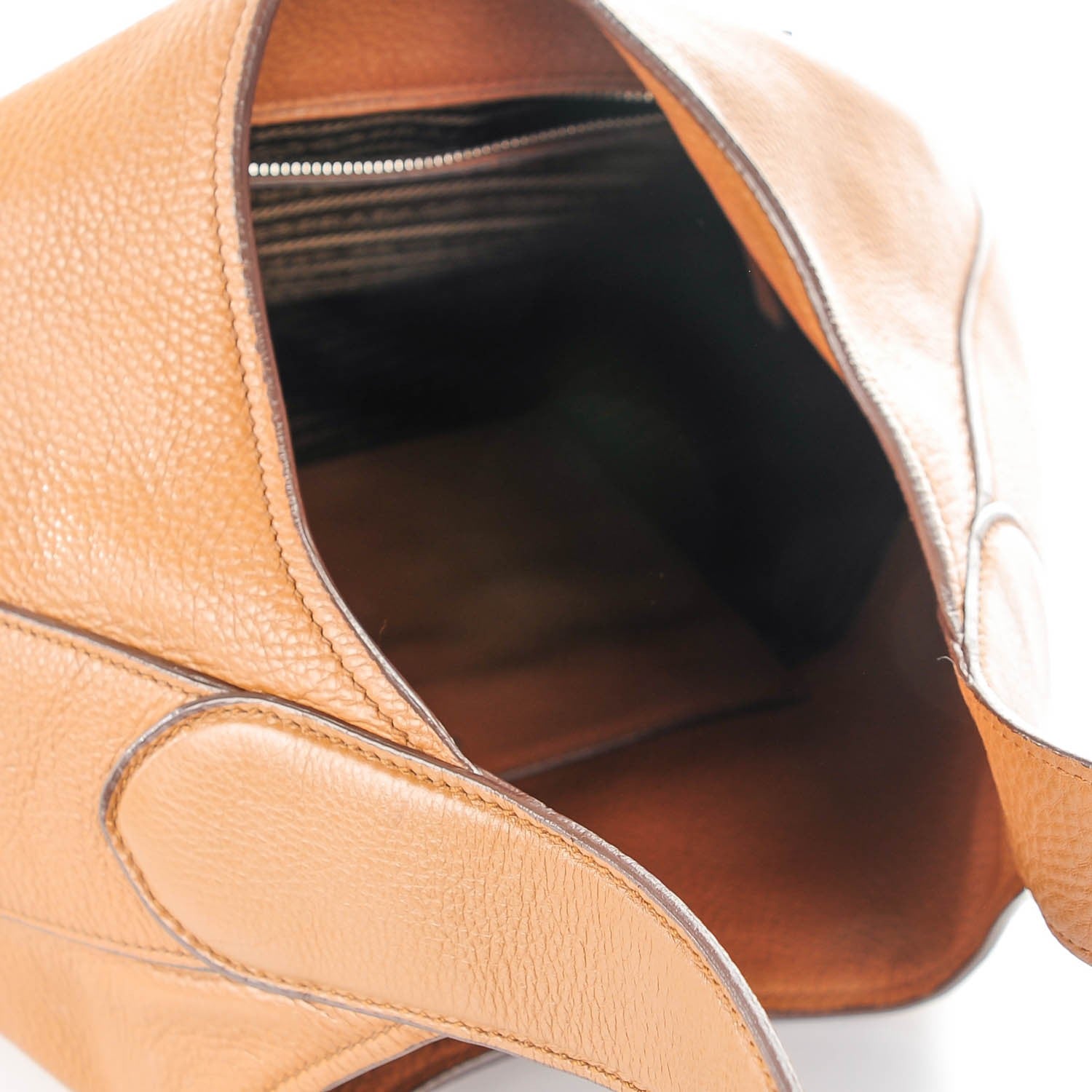 Prada Vitello Daino Medium Pocket Hobo Bag Cannella 5 of 10