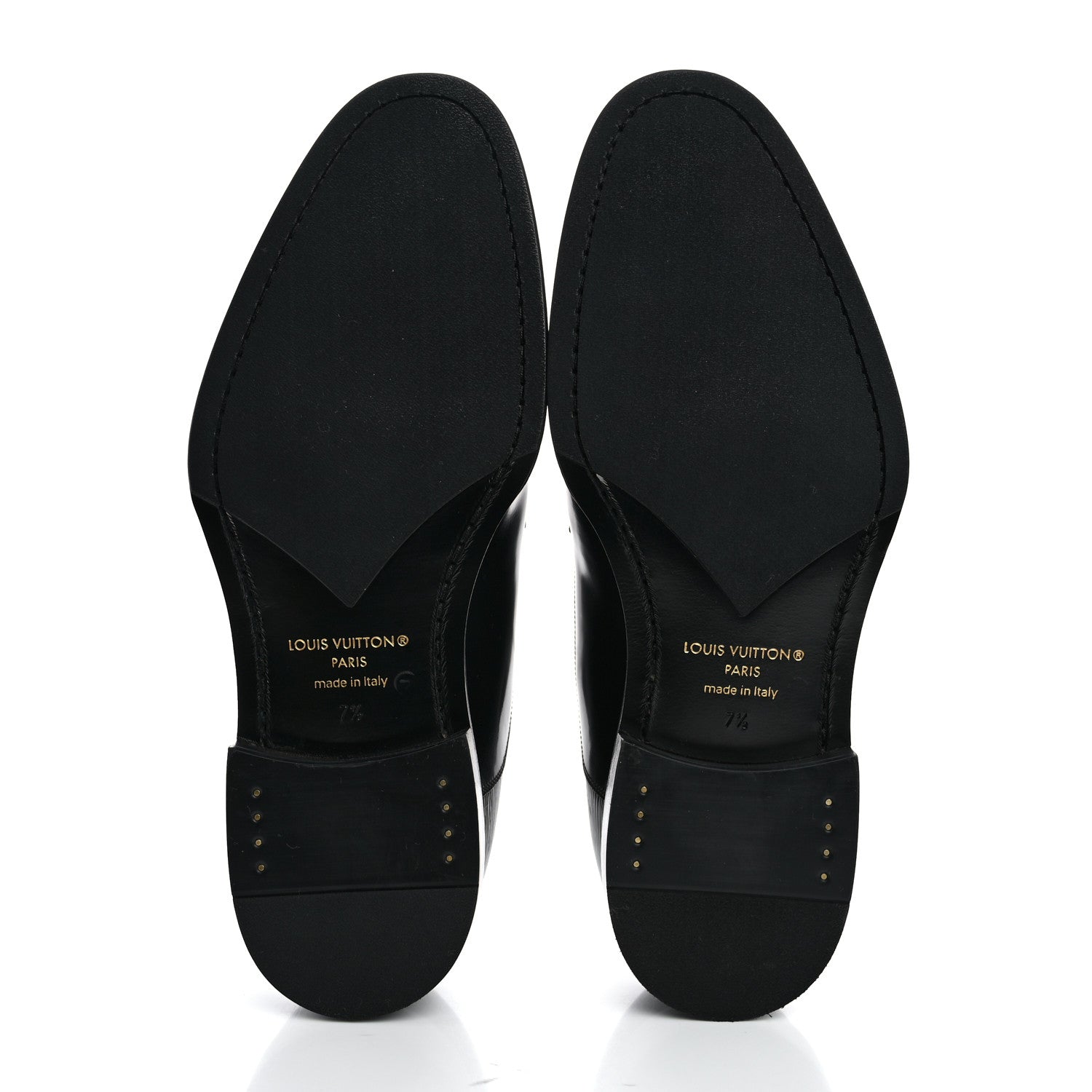 Louis Vuitton Epi Calfskin Mens Kensington Derby Lace Up Shoes 7.5 Black 6 of 9