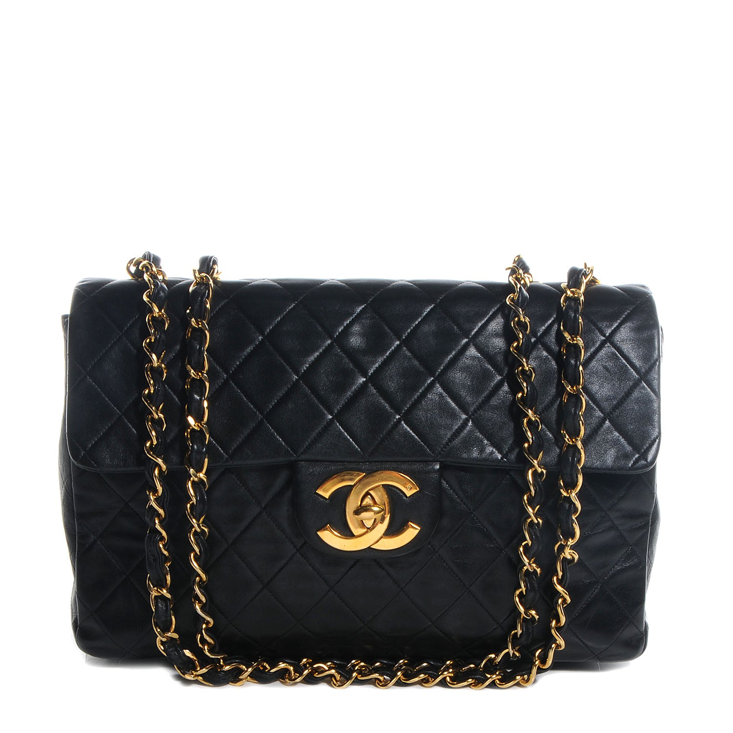 Chanel Lambskin XL Jumbo Flap Black 1 of 9