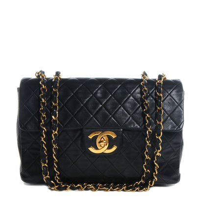 Chanel Lambskin XL Jumbo Flap Black 1 of 9