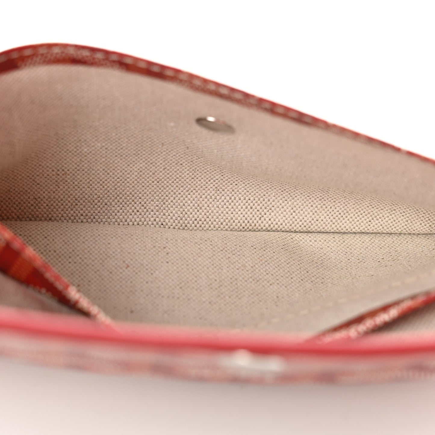 Goyardine Saint Louis Pouch Red