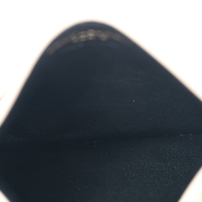 Saint Laurent Grain De Poudre Matelasse Chevron Monogram Credit Card Case Nude Powder 5 of 8