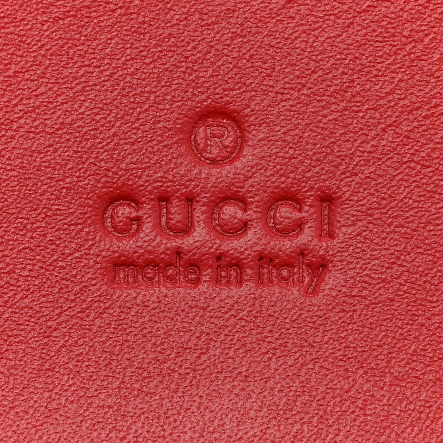 Calfskin Queen Margaret Card Case Wallet Red