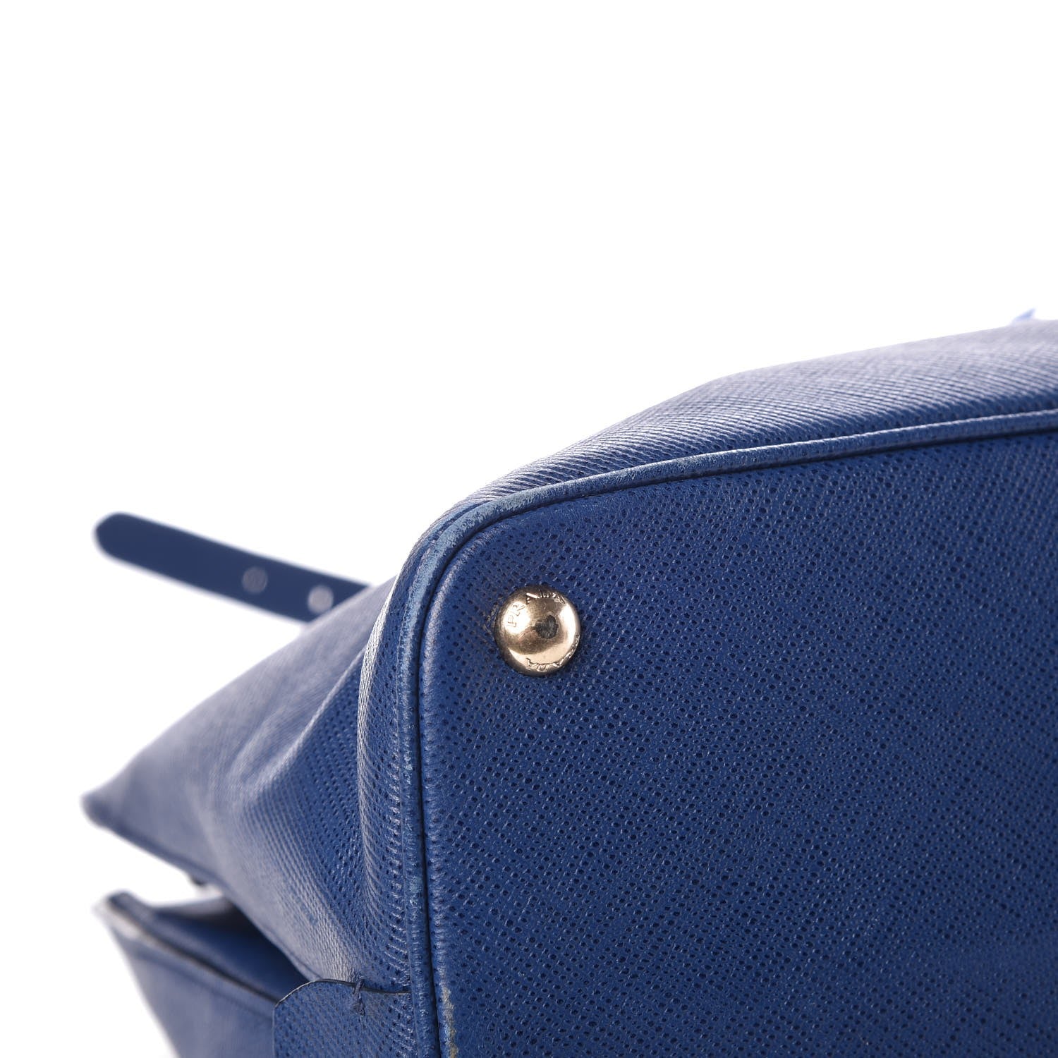 Prada Saffiano Cuir Open Promenade Tote Bluette 12 of 15