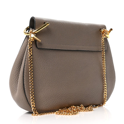 Chloe Grained Lambskin Drew Shoulder Bag Motty Grey 4 of 19