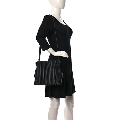 Loewe Calfskin Ondas Flamenco Knot Bag Black 2 of 9
