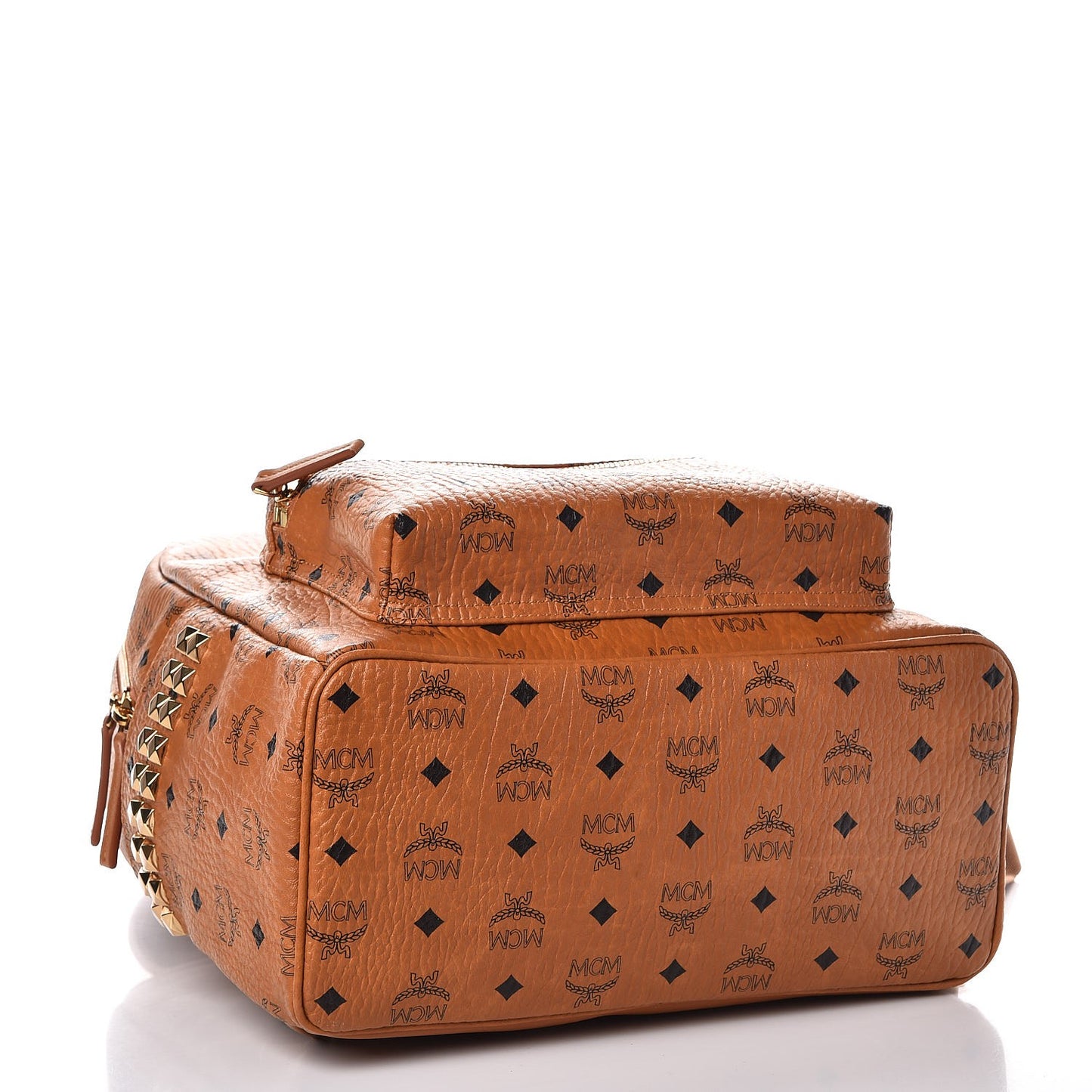 Visetos Medium Side Studs Stark Backpack Cognac