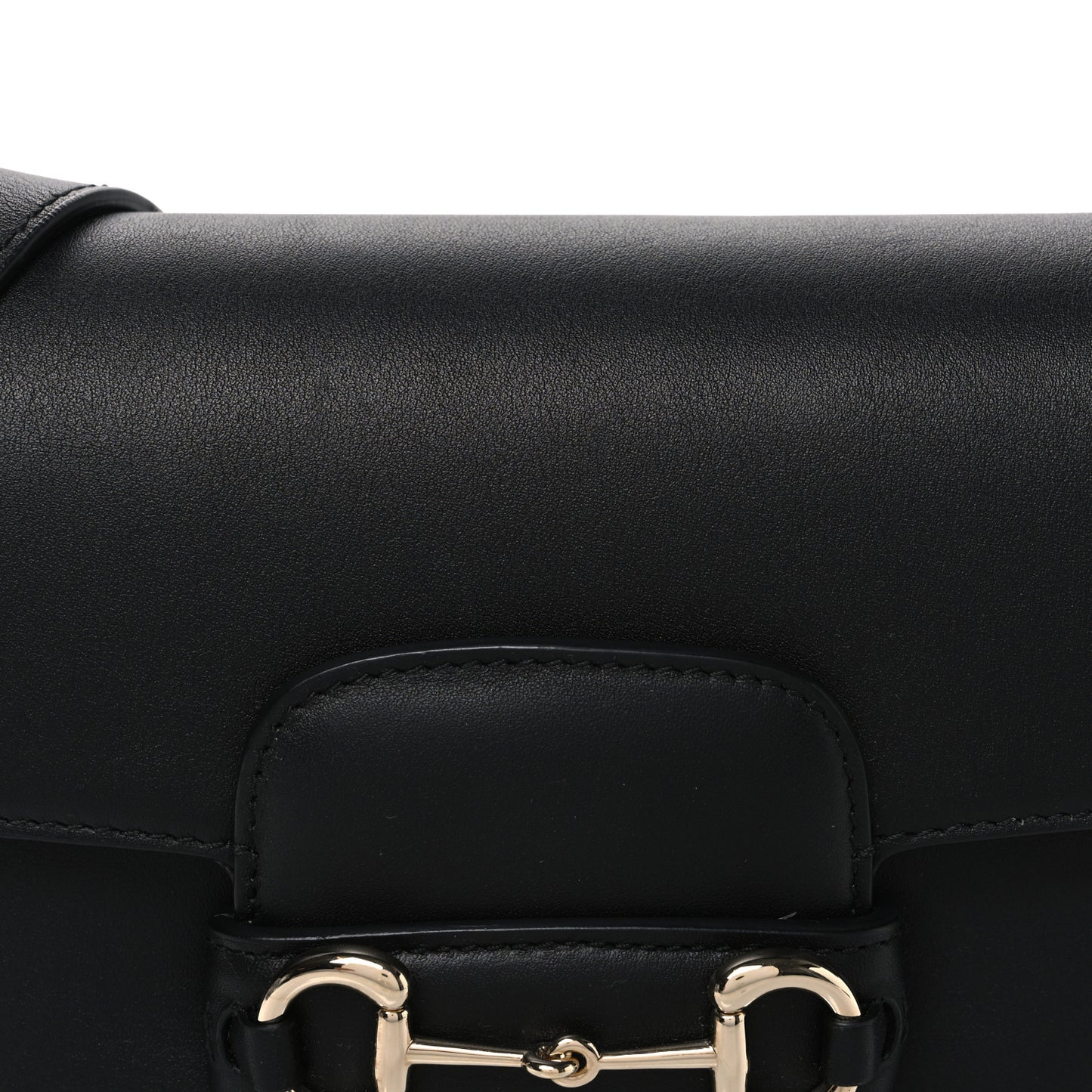 Arabella Calfskin Horsebit 1955 Shoulder Bag  Black