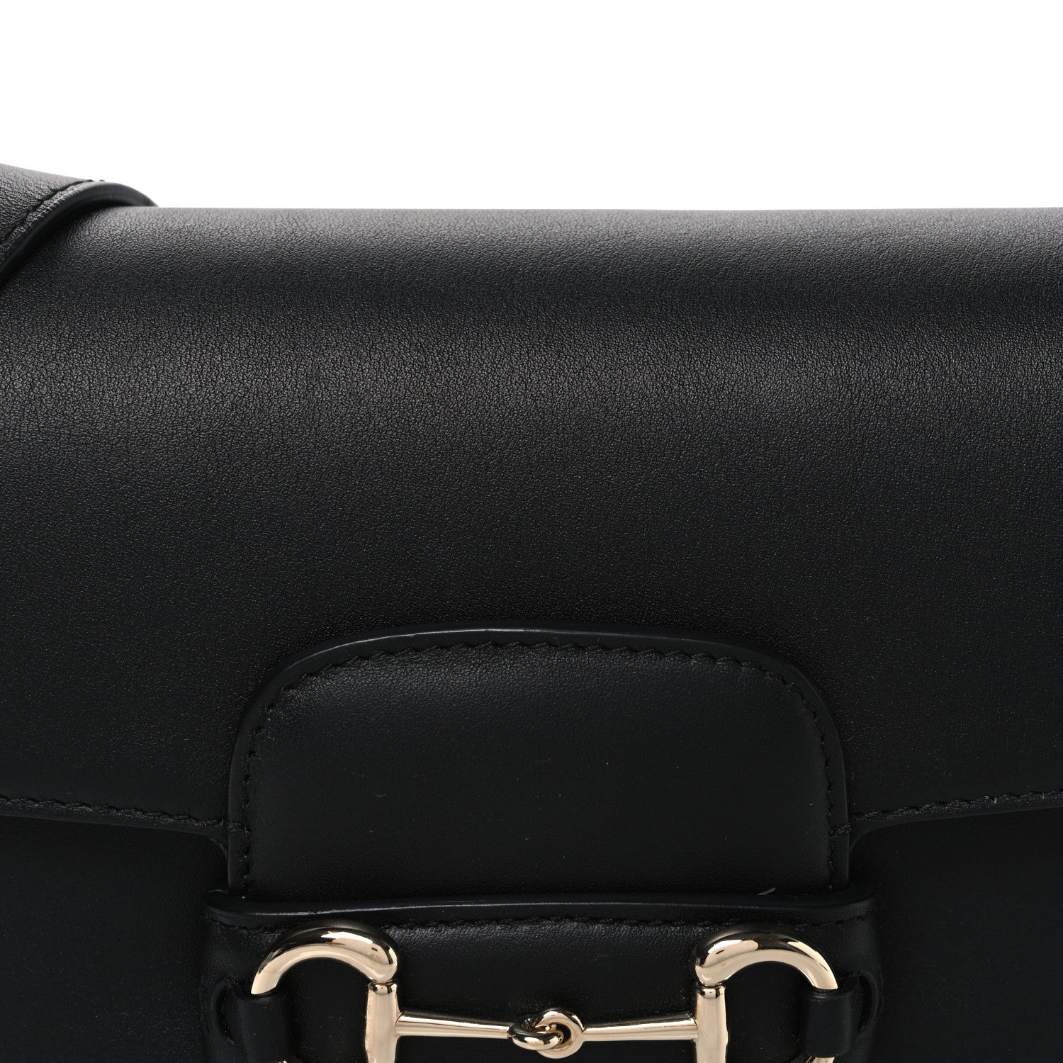 Gucci Arabella Calfskin Horsebit 1955 Shoulder Bag  Black 8 of 10