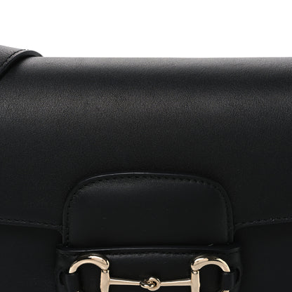Gucci Arabella Calfskin Horsebit 1955 Shoulder Bag  Black 8 of 10