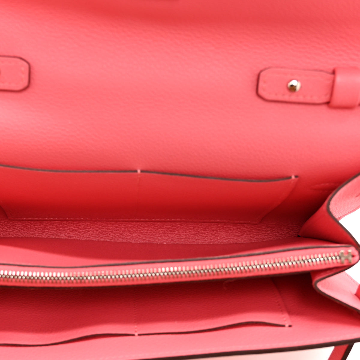 Hermes Evercolor Kelly To Go Wallet Rose Azalee 5 of 11