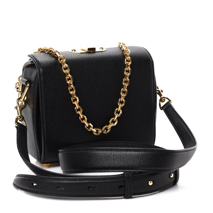 Alexander McQueen Fine Grain Goatskin Box Shoulder Bag 19 Black 3 of 13