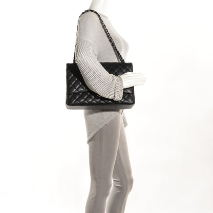 Chanel Caviar Quilted Maxi Double Flap Black 2 of 17
