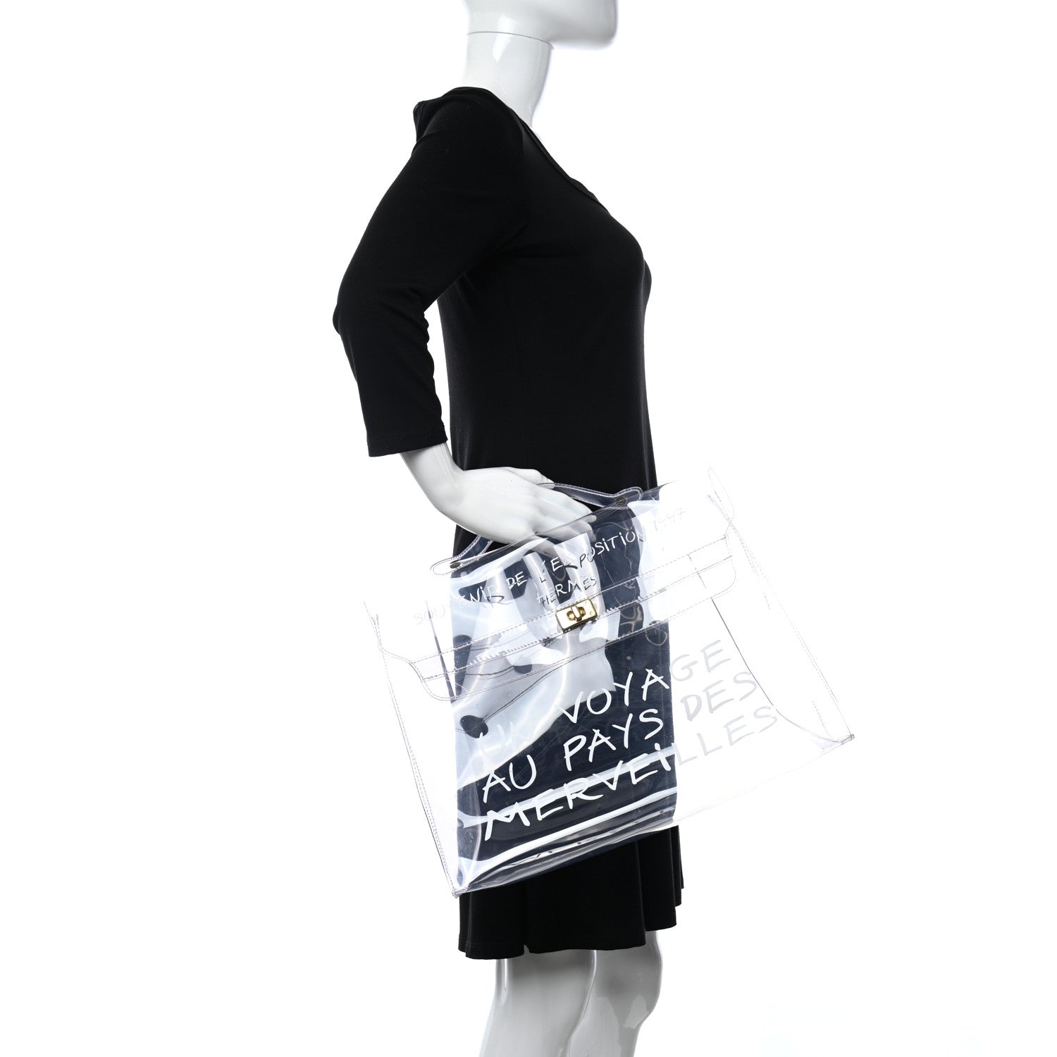 Hermes Vinyl Souvenir De L'Exposition Kelly Transparent 2 of 8