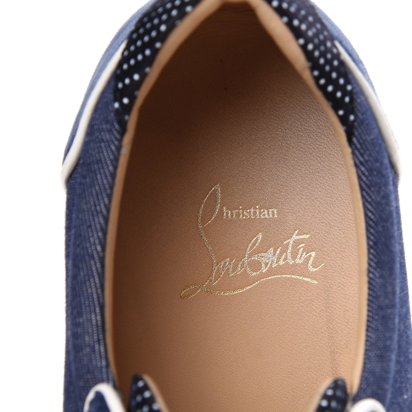 Denim Velours Spikes Vieira Flat Sneaker 41 Navy Latte