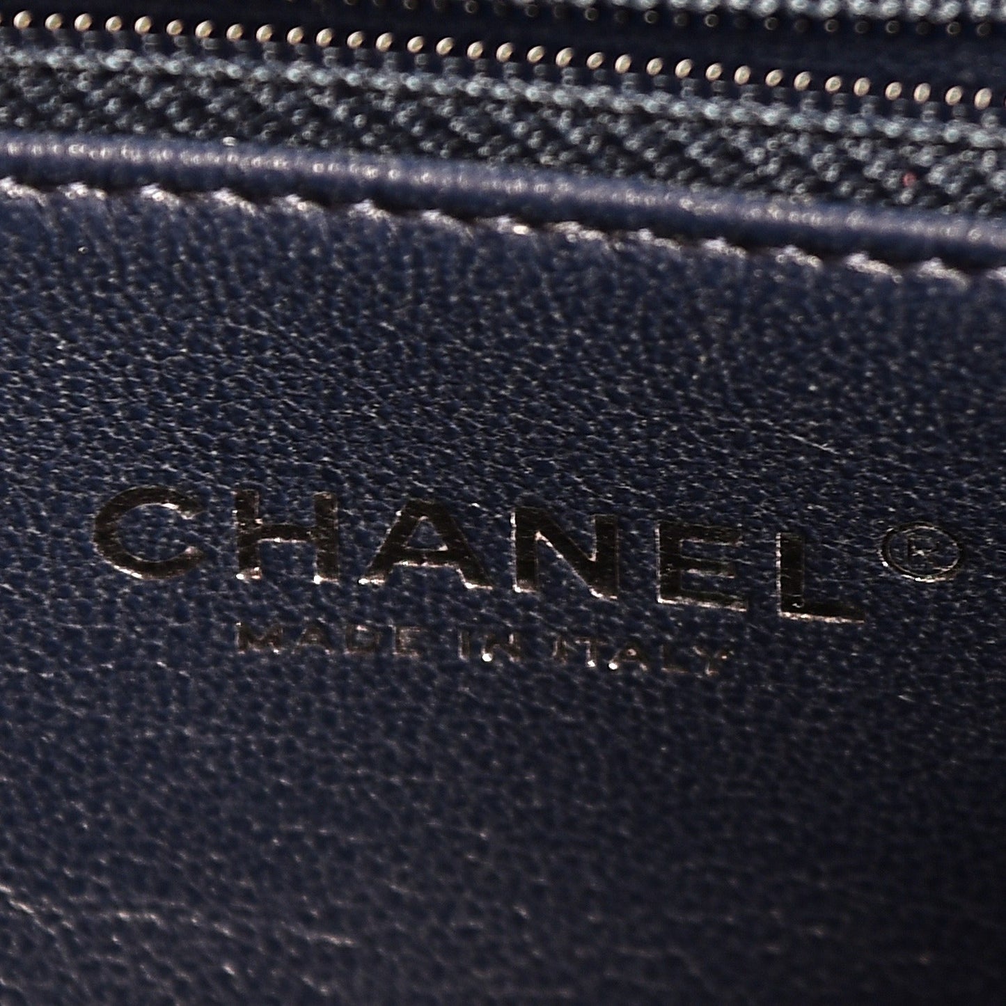 Caviar Lizard Quilted Small Coco Handle Flap Navy