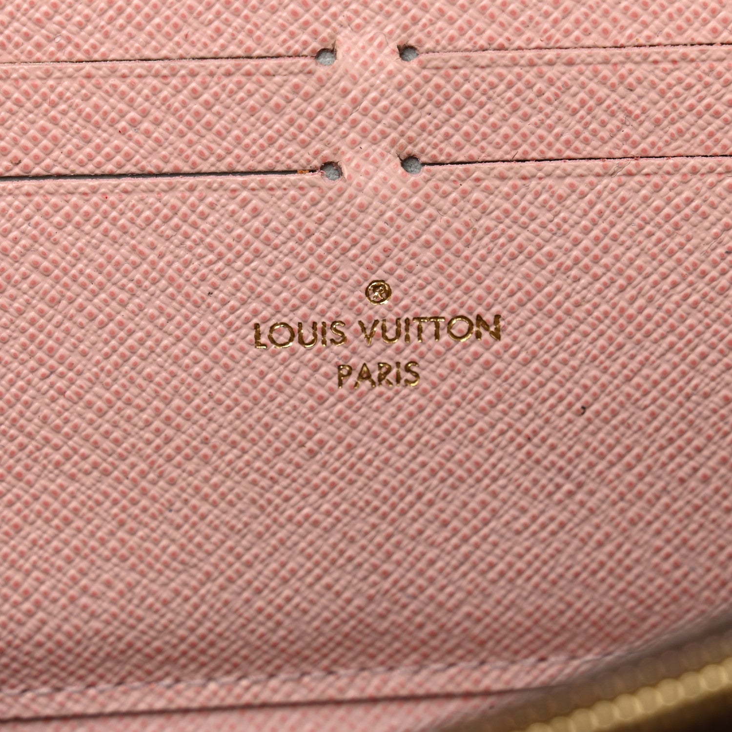 Louis Vuitton Damier Ebene Clemence Wallet Rose Ballerine 7 of 12