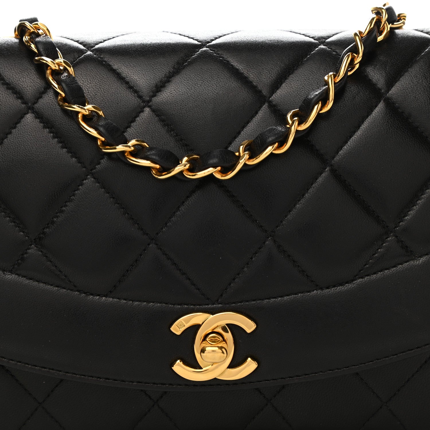 Chanel Lambskin Quilted Small Single Flap Black 8 of 11