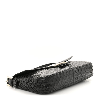 Fendi Snakeskin Baguette Black 4 of 12