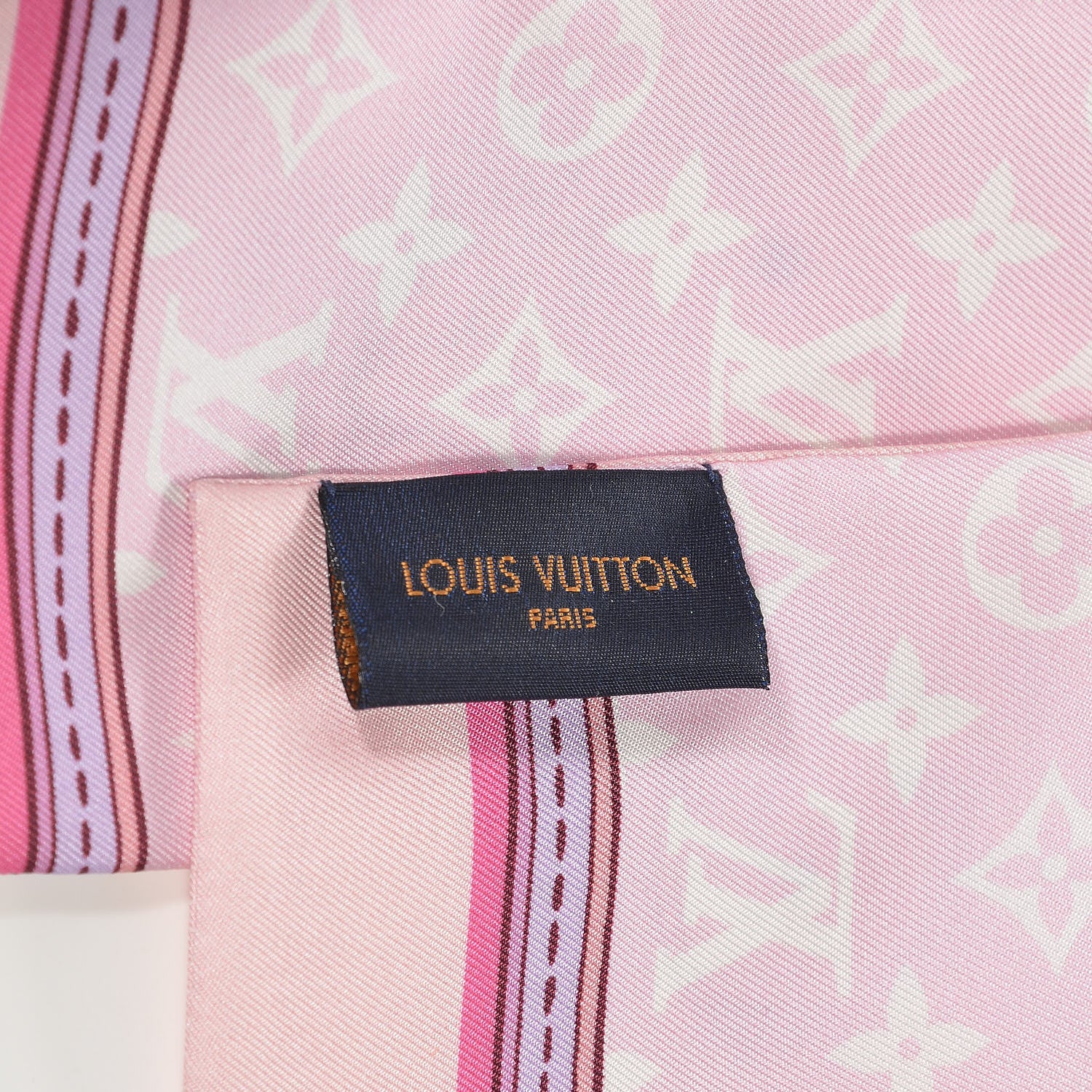 Louis Vuitton Silk Monogram Superstition Bandeau Rose Clair 4 of 5