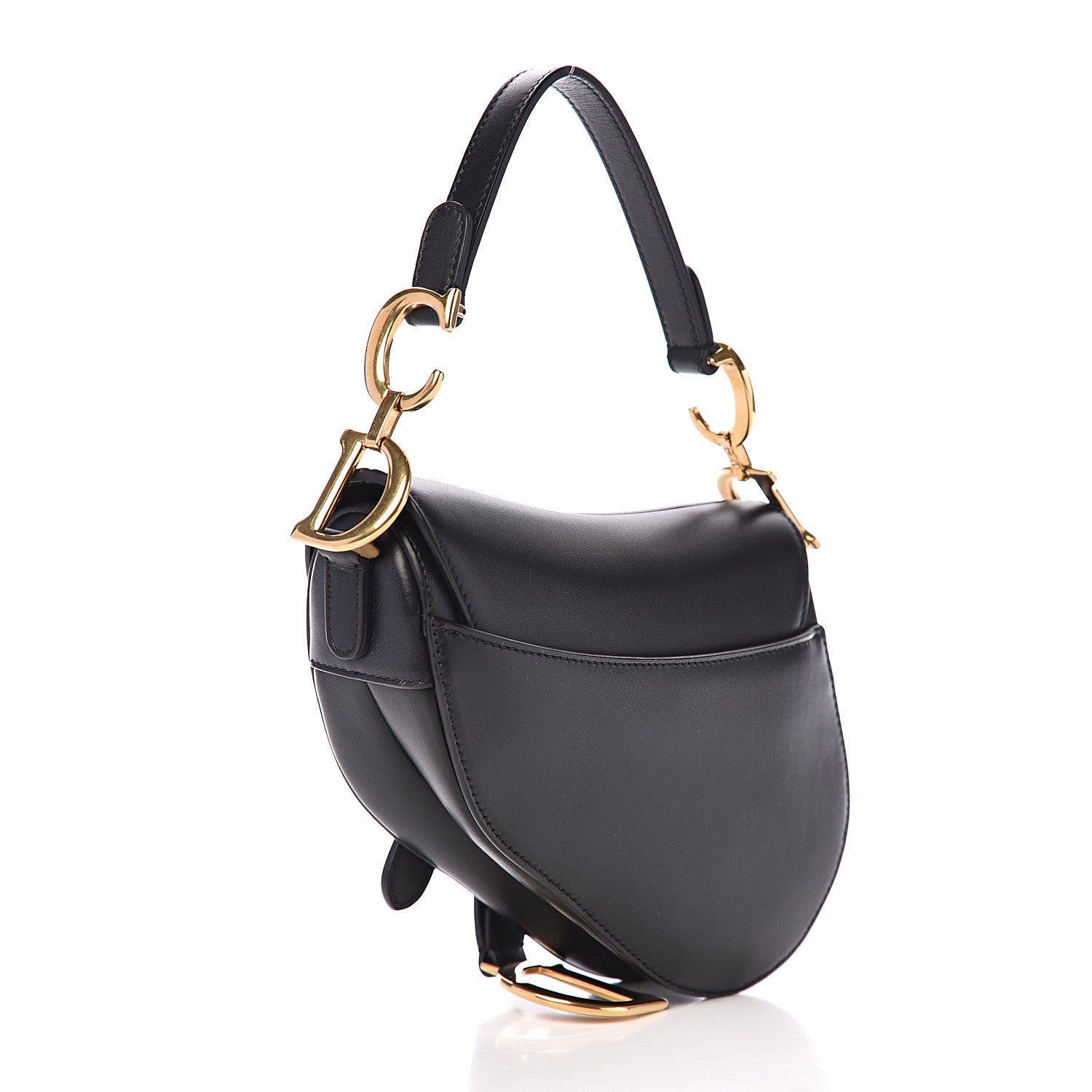 Christian Dior Calfskin Mini Saddle Bag Black 2 of 8