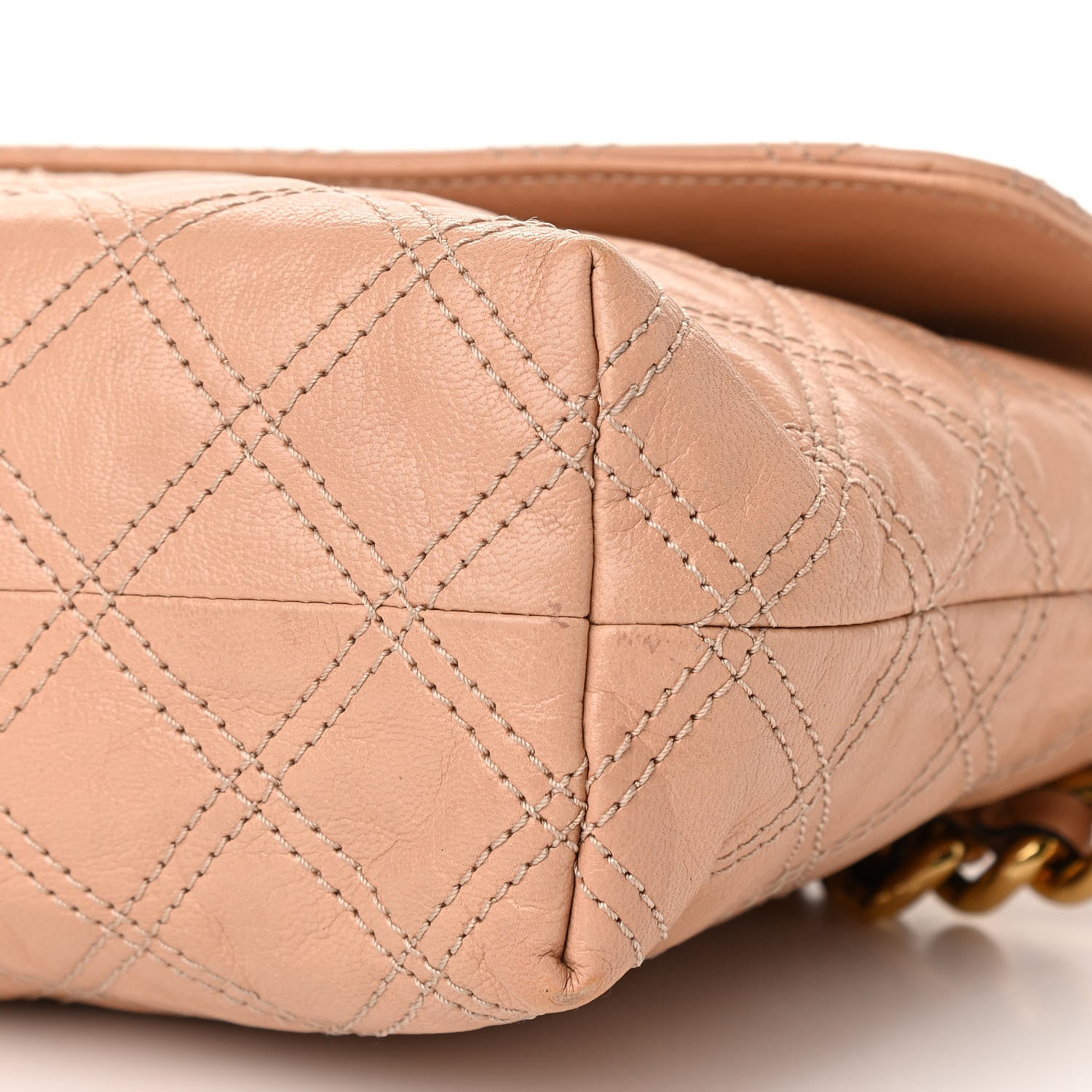 Marc Jacobs Lambskin Quilted The XL Single Flap Beige 9 of 9