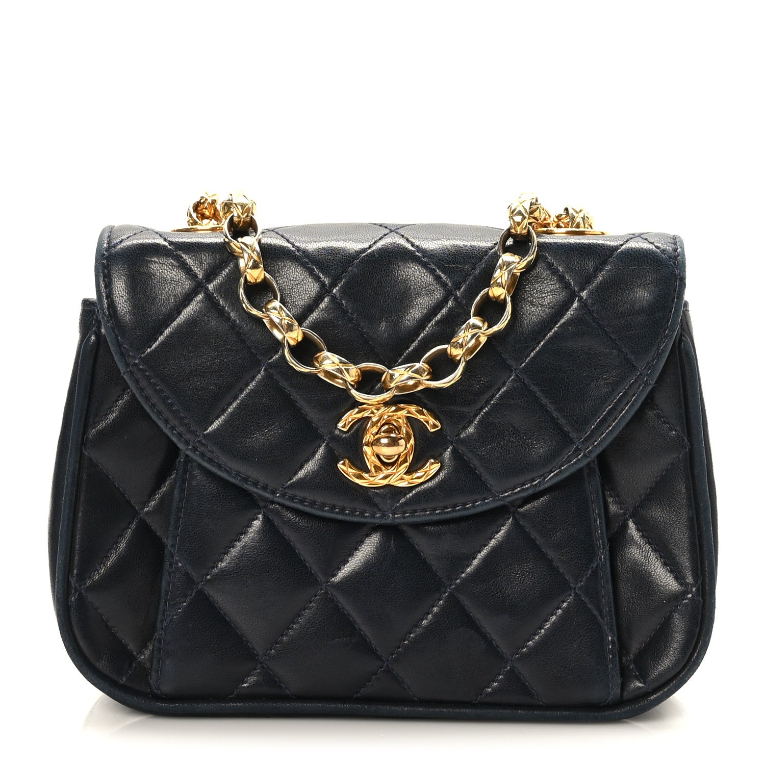 Chanel Lambskin Quilted Flap Bag Black 1 of 9