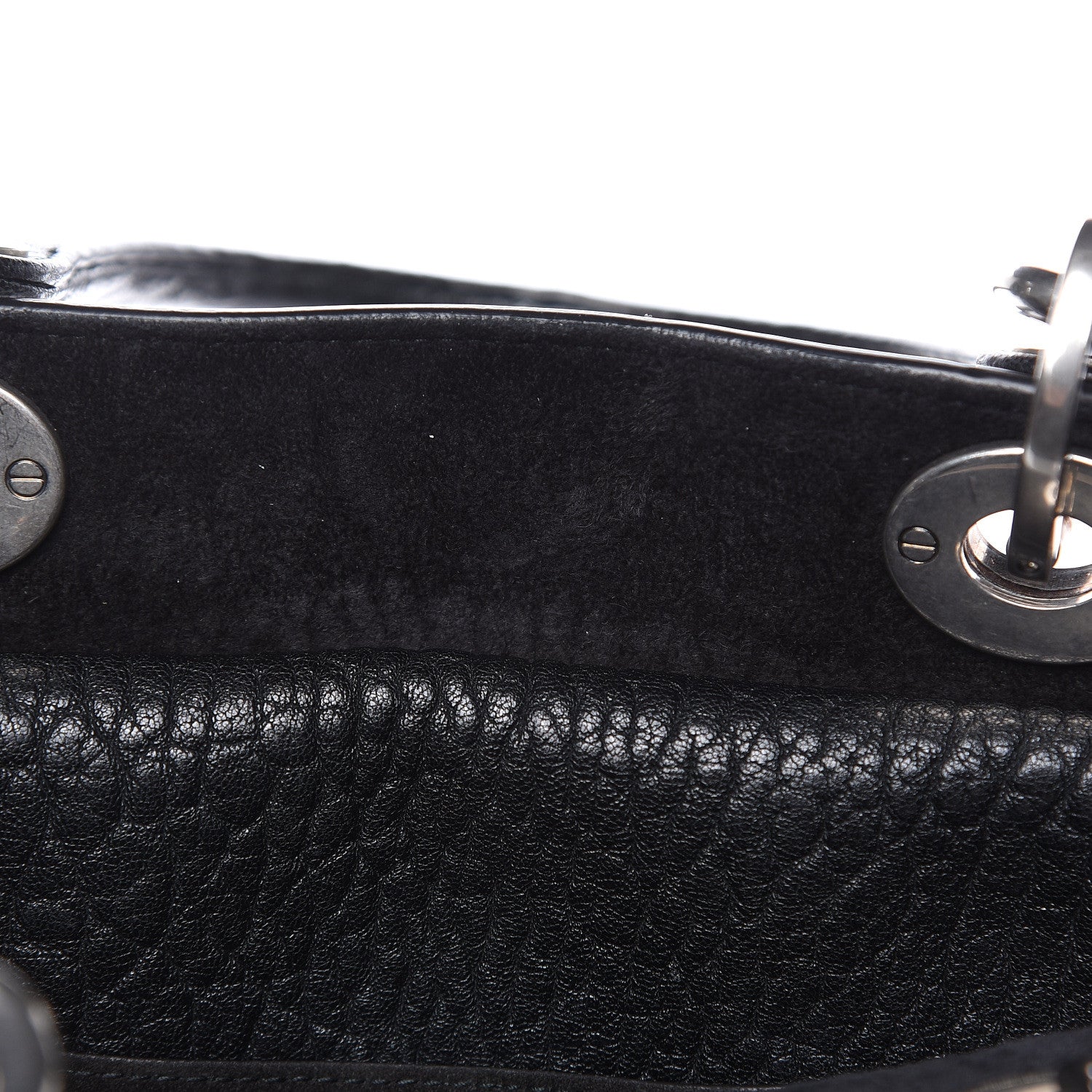 Christian Dior Canyon Grained Lambskin Large Lady Dior Black 10 of 15