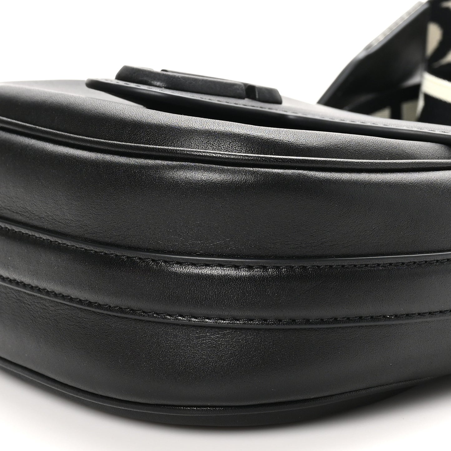 Calfskin Small The Covered J Marc Saddle Bag Black