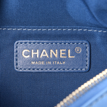 Chanel Lambskin Quilted Bi Waist Bag Fanny Pack Blue 6 of 12
