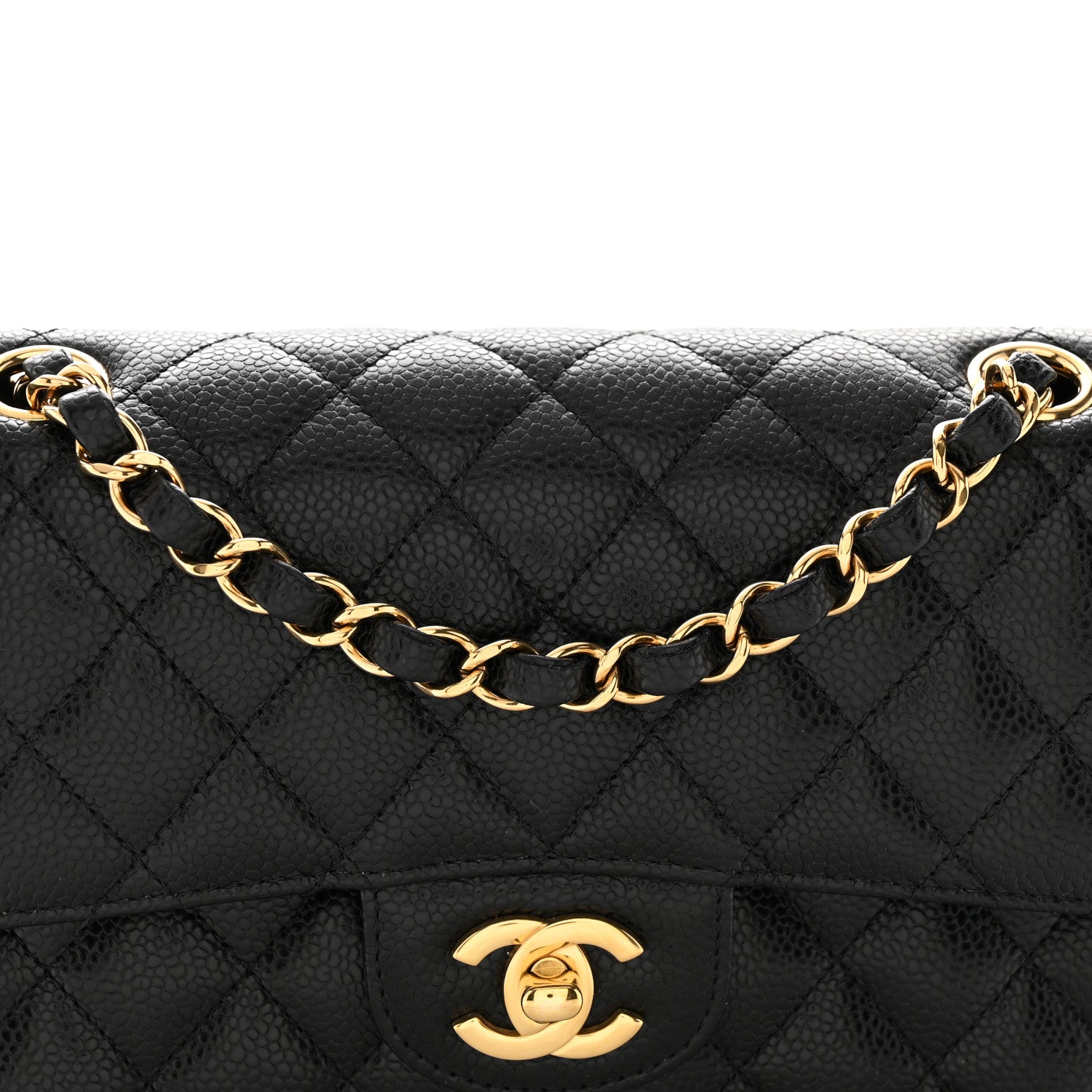 Chanel Caviar Quilted Small Double Flap Black 8 of 11