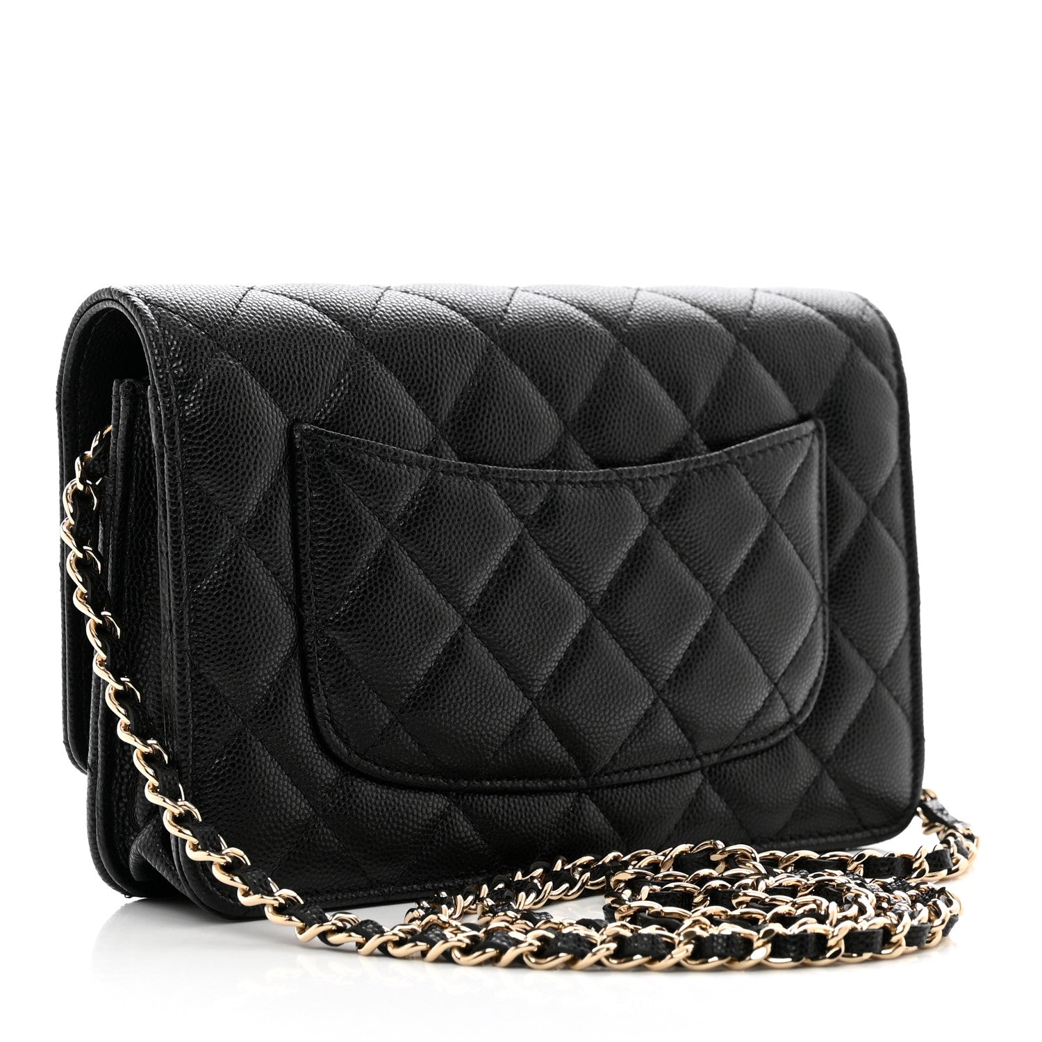 Chanel Caviar Quilted Wallet on Chain WOC Black 3 of 13