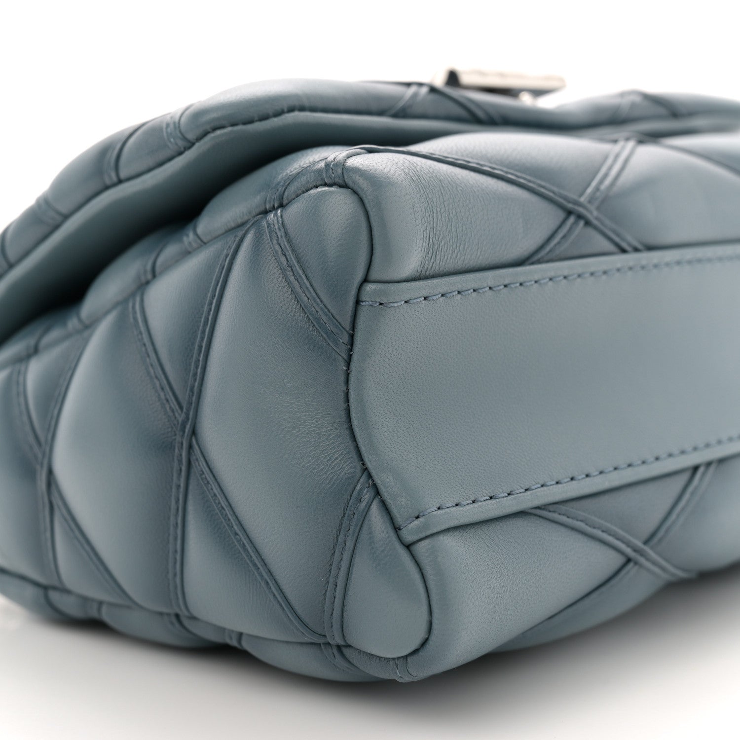 Louis Vuitton Lambskin Malletage GO-14 PM NM Denim Blue 9 of 10