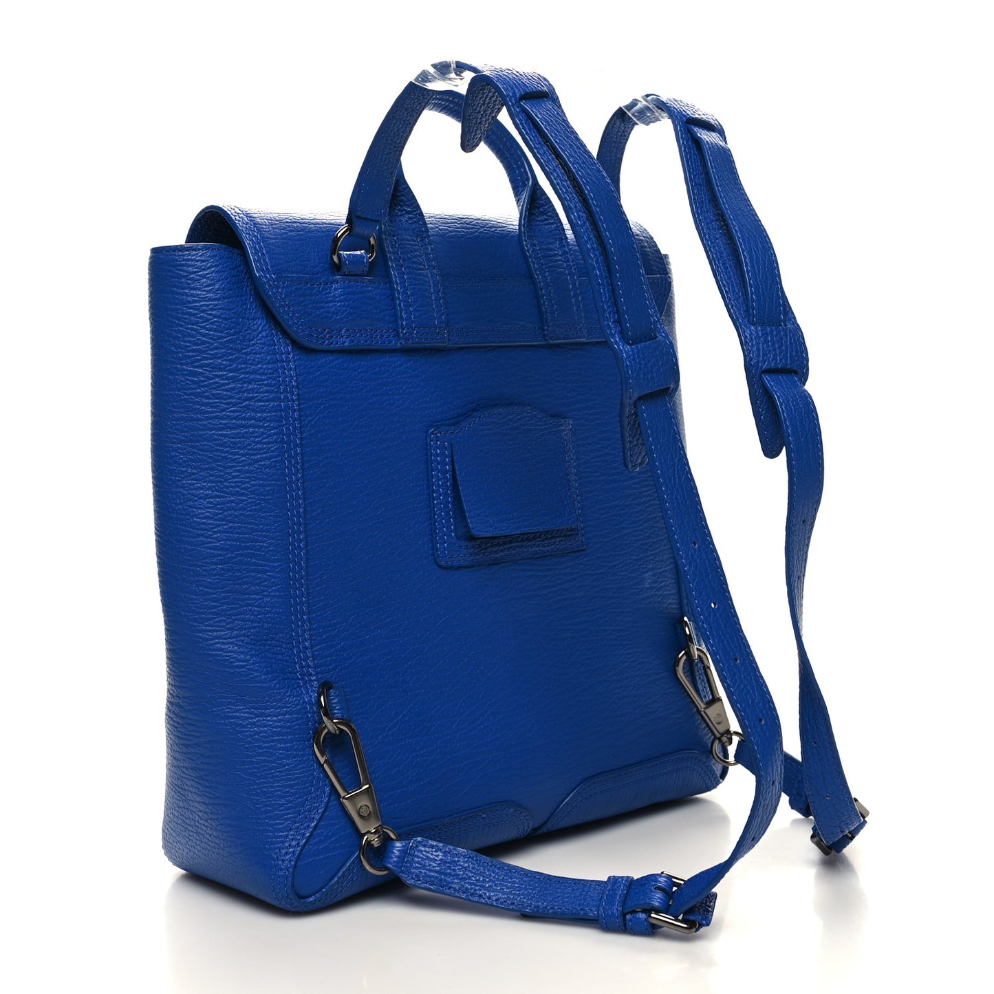 Textured Calfskin Pashli Backpack Cobalt