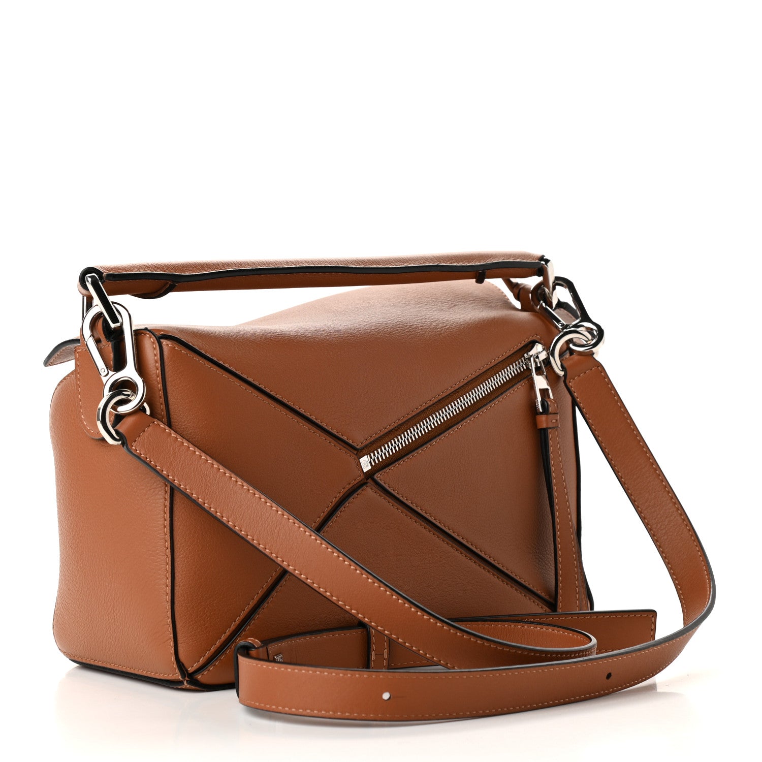Loewe Calfskin Small Puzzle Bag Tan 3 of 8
