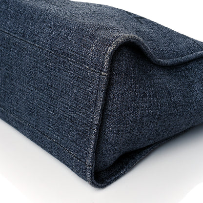 Chanel Lurex Boucle Medium Deauville Tote Blue 10 of 10