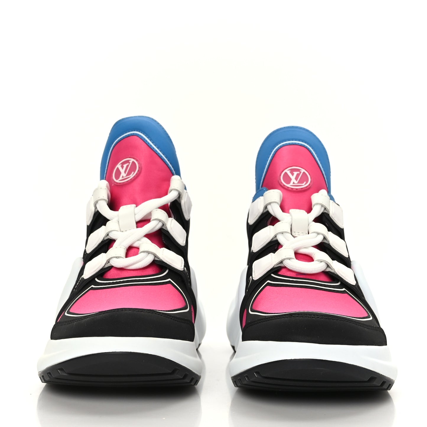 Calfskin Technical Satin LV Archlight Sneakers 36 Rose Pop Pink