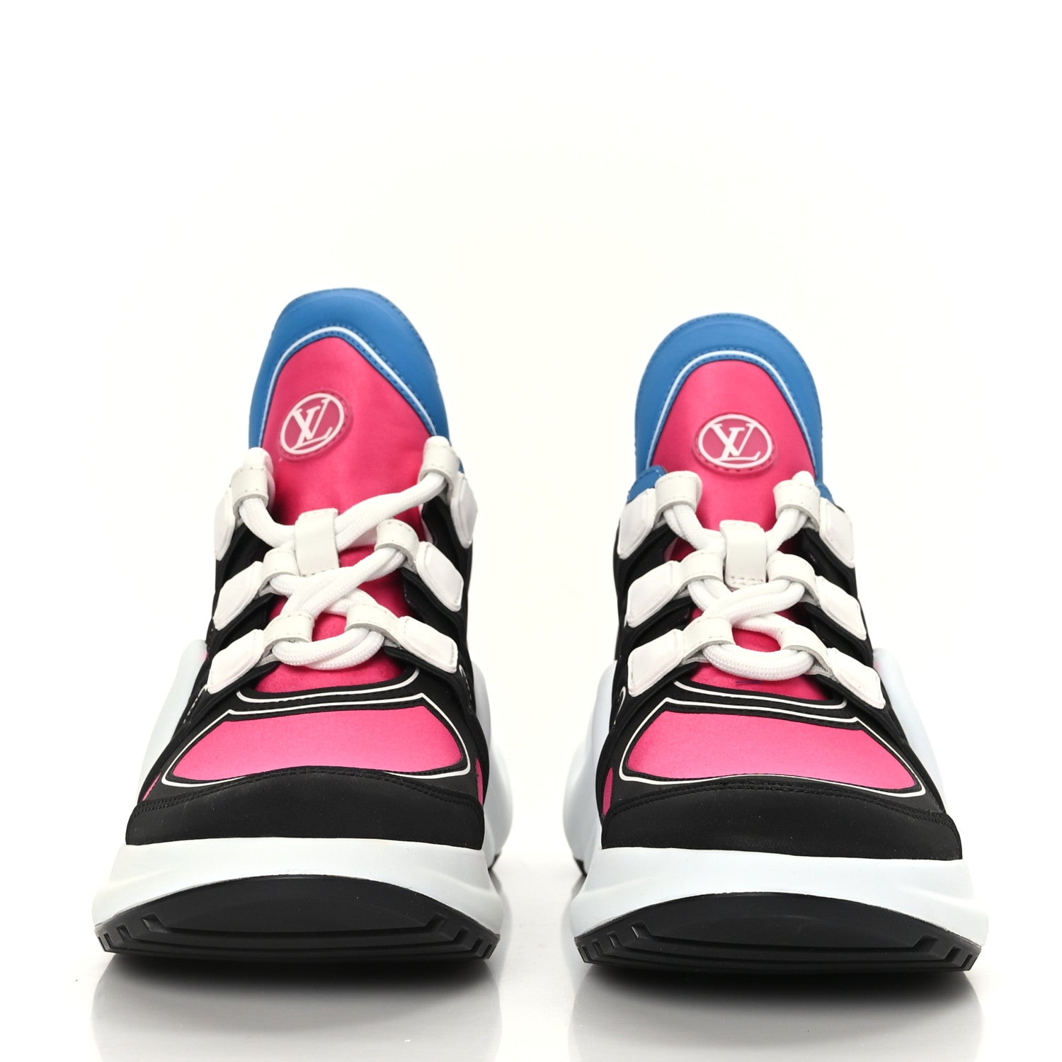 Louis Vuitton Calfskin Technical Satin LV Archlight Sneakers 36 Rose Pop Pink 2 of 8