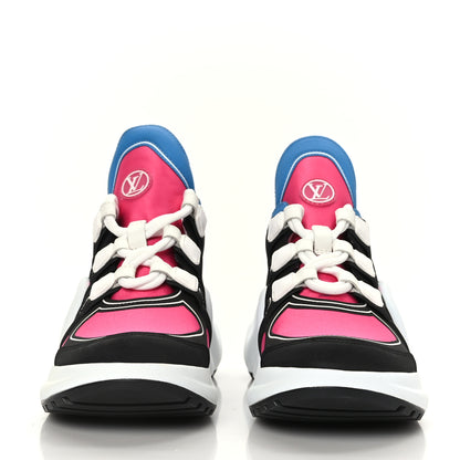 Louis Vuitton Calfskin Technical Satin LV Archlight Sneakers 36 Rose Pop Pink 2 of 8