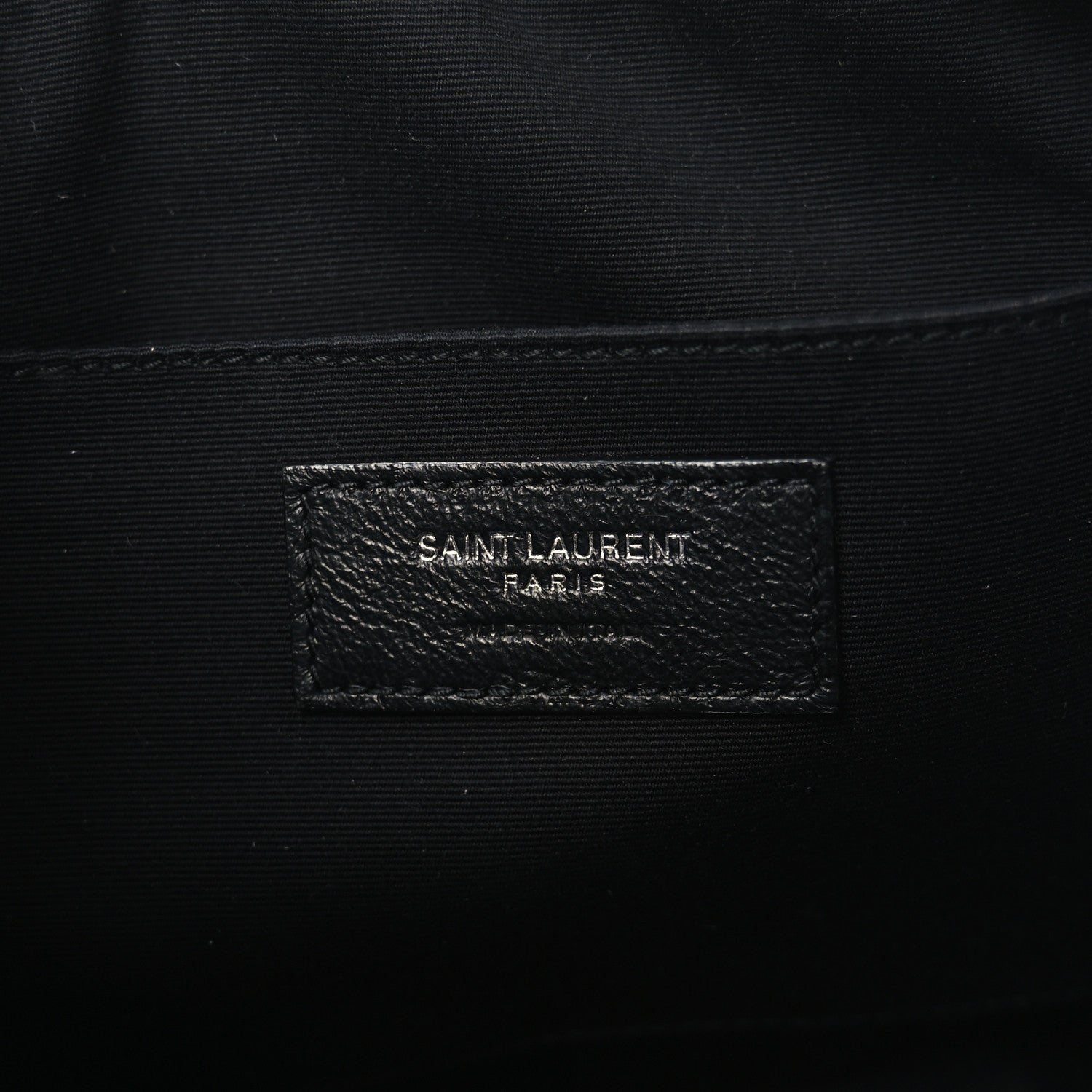Saint Laurent Calfskin Studded Matelasse Monogram Lou Camera Bag Black 6 of 10