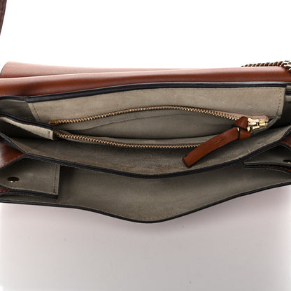 Chloe Suede Calfskin Medium Faye Shoulder Bag Tobacco 5 of 10
