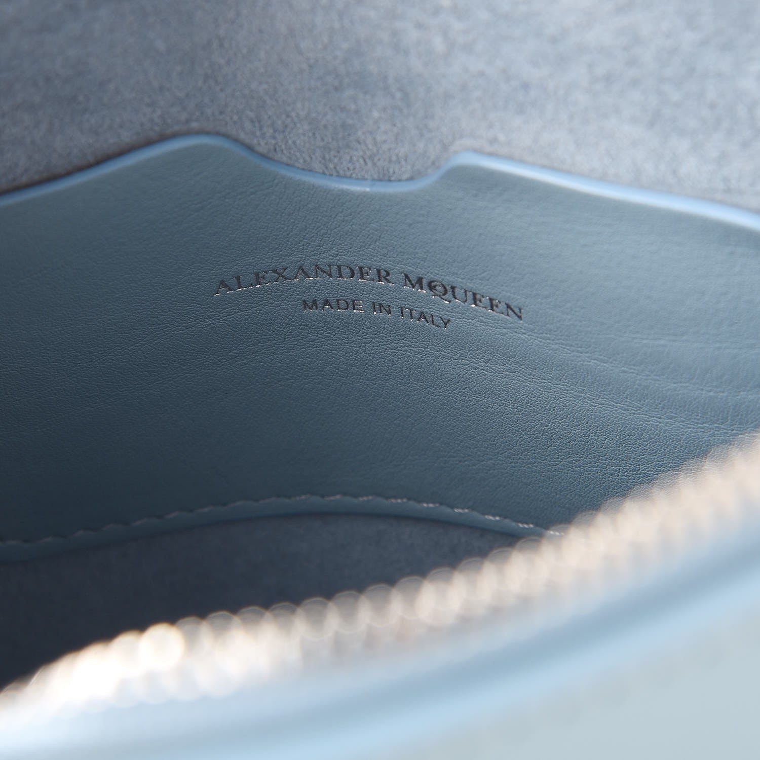 Alexander McQueen Calfskin Mini Heroine Light Blue 4 of 7