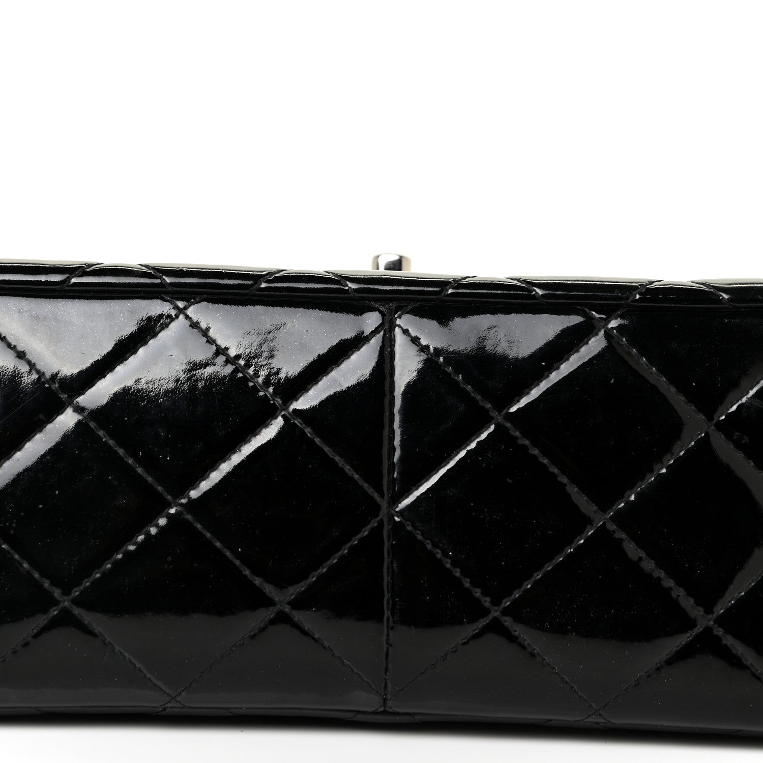 Chanel Patent Quilted Jumbo Double Flap Black 20 of 22